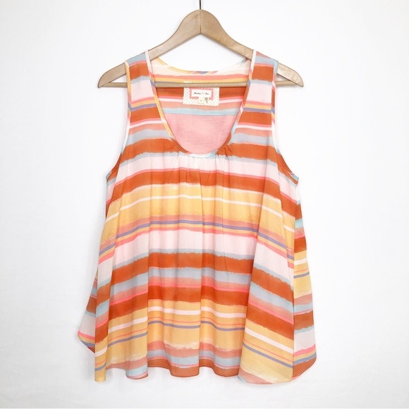 Meadow Rue Merlon split back, overlay blouse - Picture 2 of 12